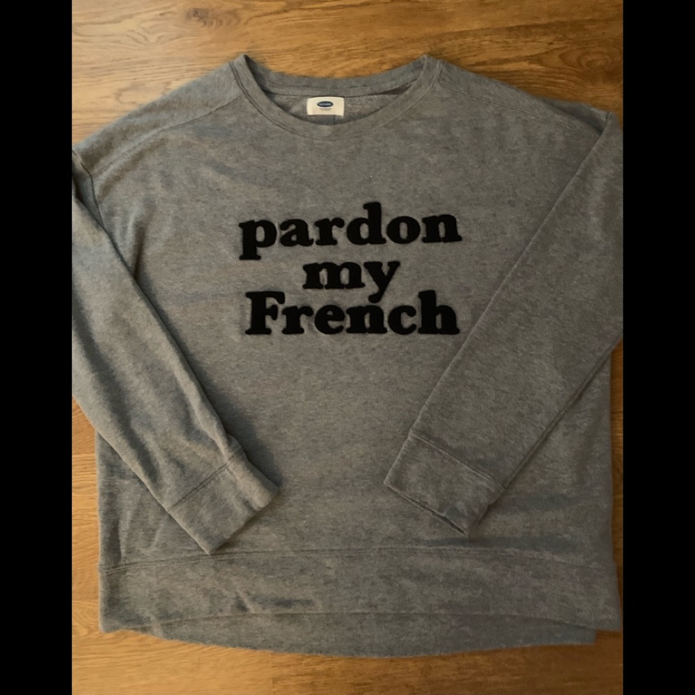 Old Navy gray sweatshirt women’s large sweatshirt